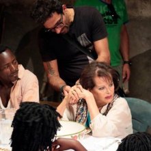 Claudia Cardinale sul set di Niente di Serio