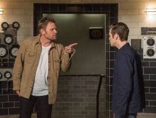 Supernatural: Alexander Calvert e Mark Pellegrino nell'episodio Let the Good Times Roll