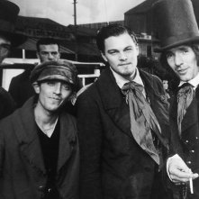 Gangs of New York, Leonardo Di Caprio sul set con Marcello Fonte (comparsa nel film di Scorsese)