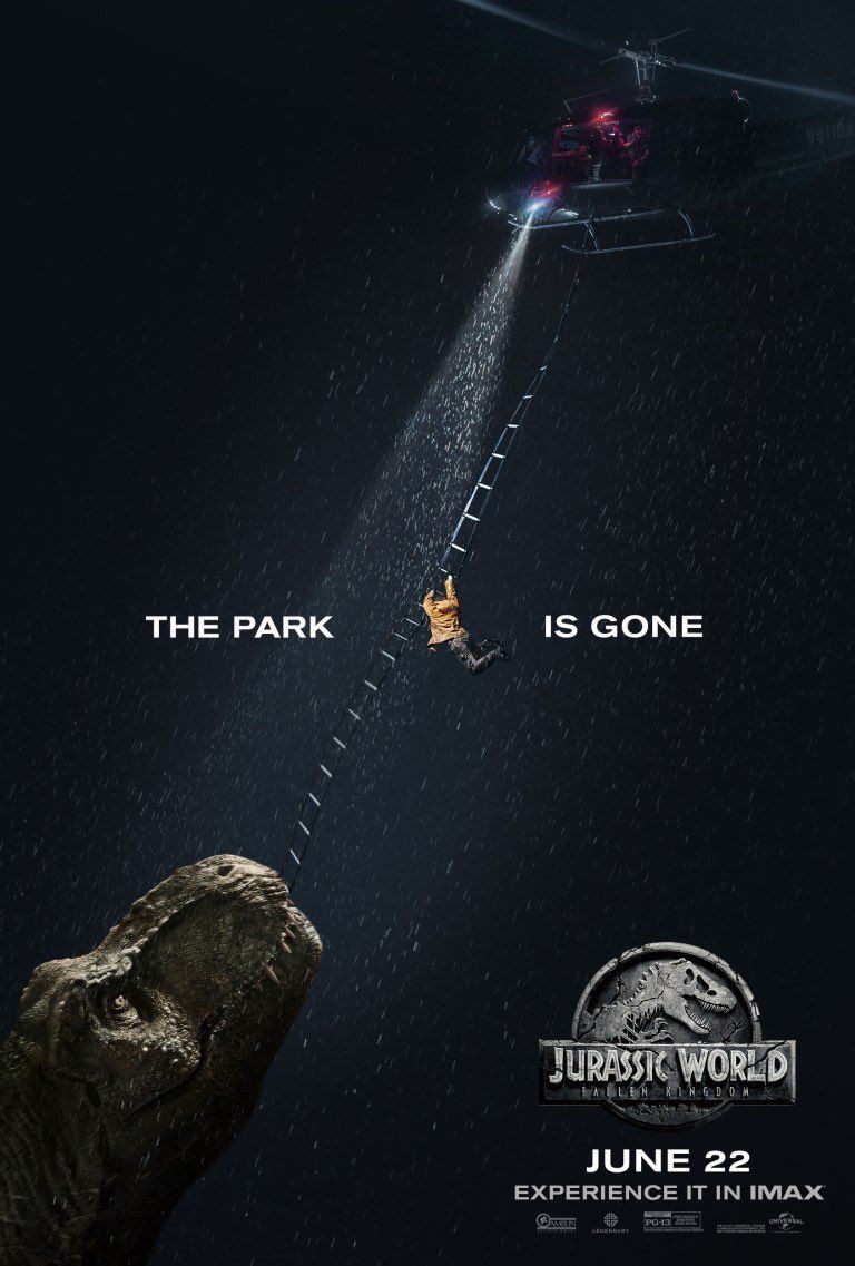 Jurassic World: Il Regno Distrutto, il poster della versione IMAX