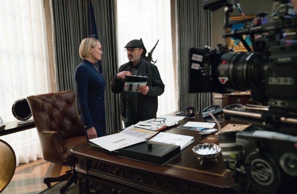 House of Cards 6: Robin Wright sul set