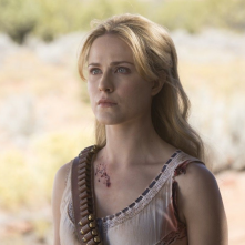 Westworld: Evan Rachel Wood in una scena dell'episodio Vanishing Point