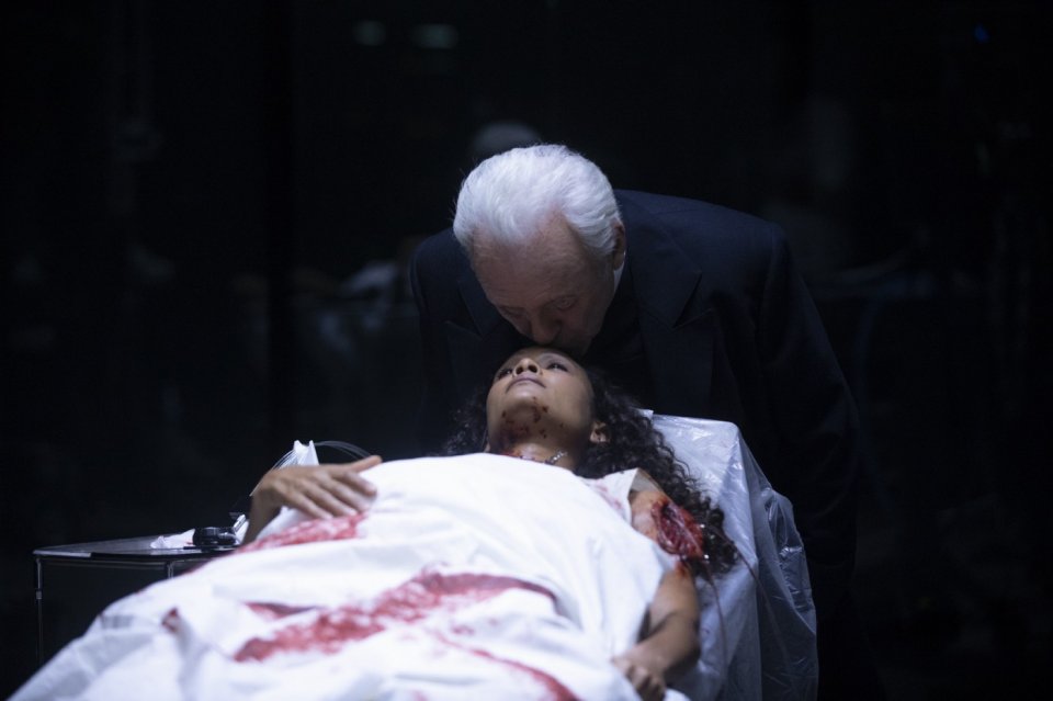 Westworld:  Anthony Hopkins in una scena dell'episodio Vanishing Point