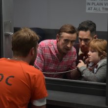 A Modern Family: Paul Rudd, Steve Coogan e Jack Gore in una scena del film