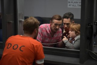 A Modern Family: Paul Rudd, Steve Coogan e Jack Gore in una scena del film