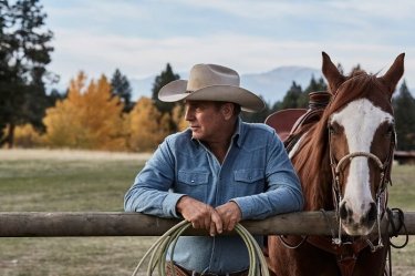 Yellowstone: Kevin Costner in una scena della serie