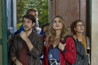 Tafanos: Salvatore Langella, Cristina Marino, Maria Chiara Giannetta, Giulio Greco e Federico Tolardo in una scena del film