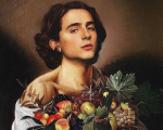 Timothée Chalamet diventa un'opera d'arte sui social media