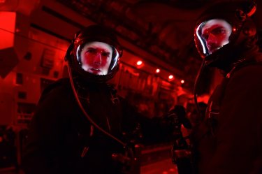 Mission: Impossible - Fallout: Tom Cruise e Henry Cavill in una scena del film