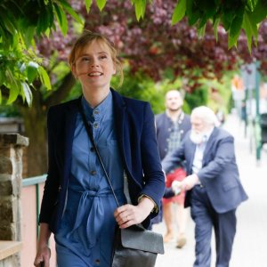 Come ho incontrato mio padre: Isabelle Carré in una scena del film