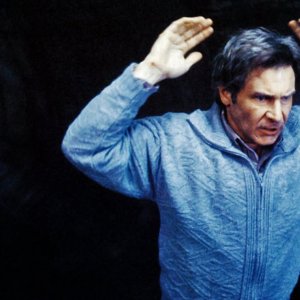 Il fuggitivo:  una scena con Harrison Ford