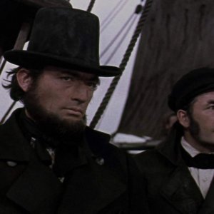 Moby Dick la balena bianca: Gregory Peck in una scena del film