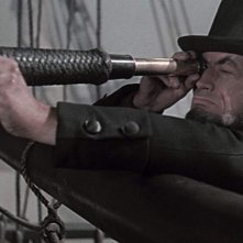 Moby Dick la balena bianca: una scena con Gregory Peck