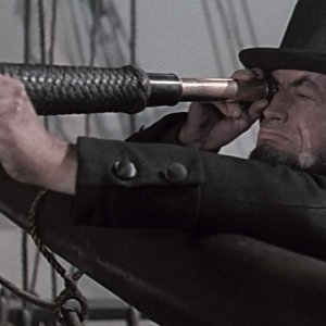 Moby Dick la balena bianca: una scena con Gregory Peck