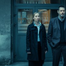 Dark Crimes: Jim Carrey e Kati Outinen in una scena del film