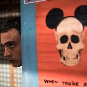 La profezia dell'armadillo: Simone Liberati in un momento del film