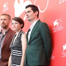 Venezia 2018: Damien Chazelle, Ryan Gosling e Claire Foy al photocall de Il primo uomo