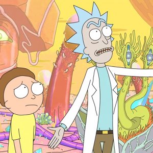Una scena di Rick and Morty