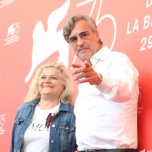 Venezia 2018: uno scatto di Max Tortora al photocall di Sulla mia pelle
