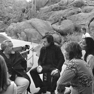 L'altra faccia del vento: un'immagine dal set del film