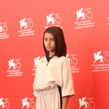 Venezia 2018: una delle piccole protagoniste al photocall de L'amica geniale