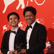 Venezia 2018: Aditya Ahmad al photocall dei premiati