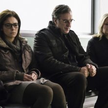 Sulla mia pelle: Jasmine Trinca, Max Tortora e Milvia Marigliano in una scena del film