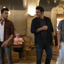 Un amore così grande: il trio de Il Volo in una scena del film