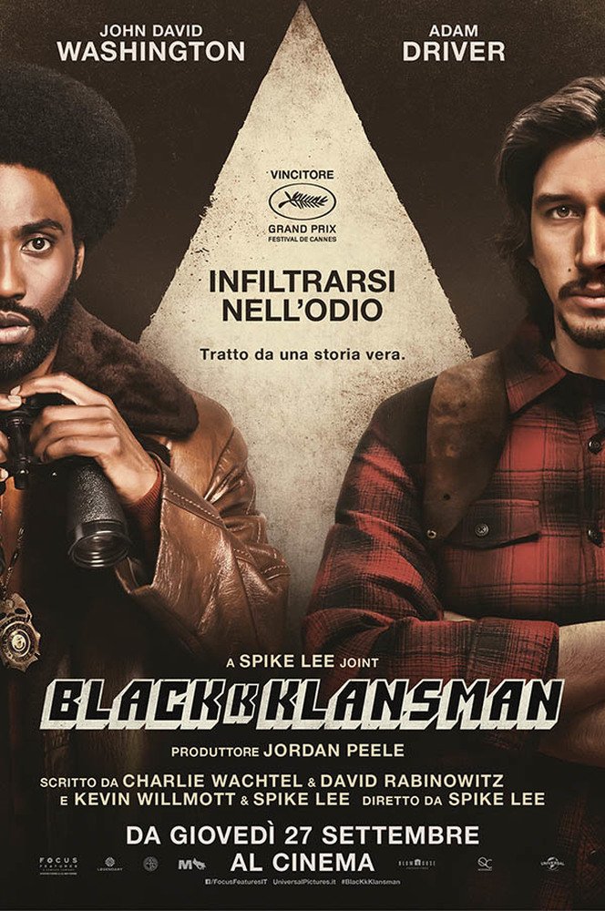 Blackkklansman Poster Italia