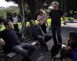 Domani è un altro giorno: Marco Giallini e Valerio Mastandrea sul set (FOTO)