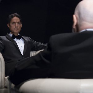 Il banchiere anarchico: Giulio Base e Paolo Fosso in un momento del film