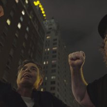 Fahrenheit 11/9: Michael Moore e Mark Ruffalo in un'immagine del documentario