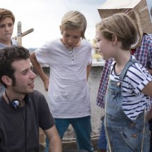 Guarda in alto: il regista Fulvio Risuleo sul set del film