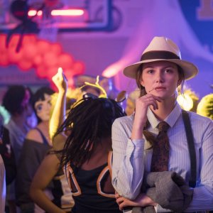 Halloween: Judy Greer in una scena del film