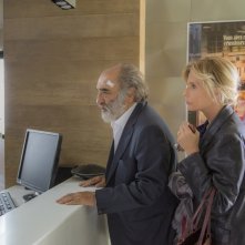 In viaggio con Adele: Alessandro Haber e Isabella Ferrari in un momento del film