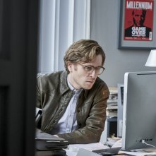 Millennium - Quello che non uccide: Sverrir Gudnason in una scena del film