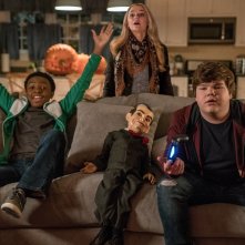 Piccoli brividi 2: I fantasmi di Halloween, Madison Iseman, Caleel Harris e Jeremy Ray Taylor in un'immagine del film