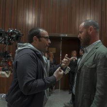 Uno di famiglia: Pietro Sermonti e il regista Alessio Maria Federici sul set del film