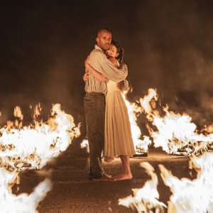 Il Flauto Magico di Piazza Vittorio: Violetta Zironi ed Ernesto Lopez Maturell in un momento del film