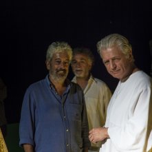 Il Flauto Magico di Piazza Vittorio: Fabrizio Bentivoglio, Gianfranco Cabiddu e Mario Tronco in una scena del film