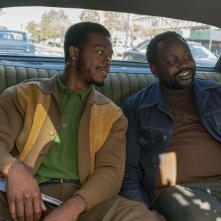 Se la strada potesse parlare: Stephan James e Brian Tyree Henry in una scena del film