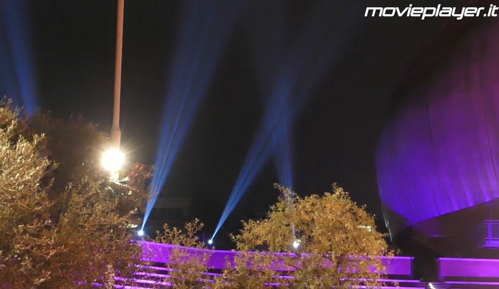 Michael Moore sul tappeto rosso di Roma 2018