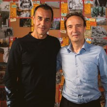 Matteo Garrone e Roberto Benigni, regista e interprete di Pinocchio