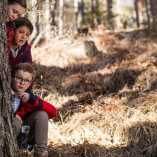 Ötzi e il mistero del tempo: Judah Cousin, Amelia Bradley e Diego Delpiano in una scena del film