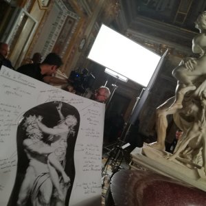Bernini: un'immagine dal set del documentario