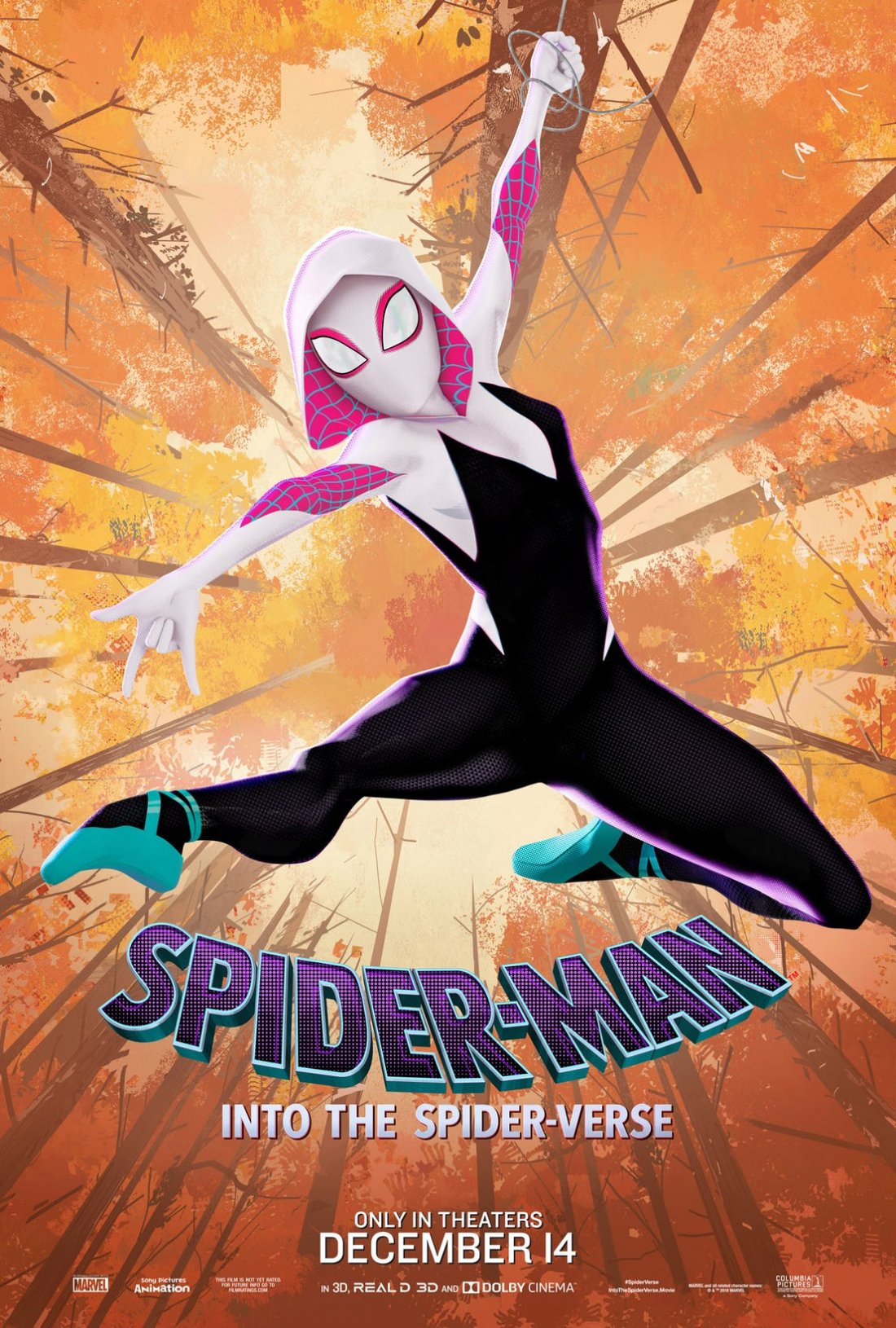 Spider Man Into The Spider Verse Character Poster Gwen
