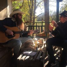 Blaze: Ethan Hawke e Benjamin Dickey sul set del film