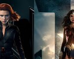 Scarlett Johansson e Gal Gadot come Wonder Woman e Black Widow in una fan art