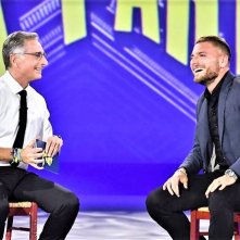 Paolo Bonolis durante una puntata di Scherzi a Parte 2018