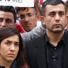 Sulle sue spalle: Nadia Murad in una scena del documentario